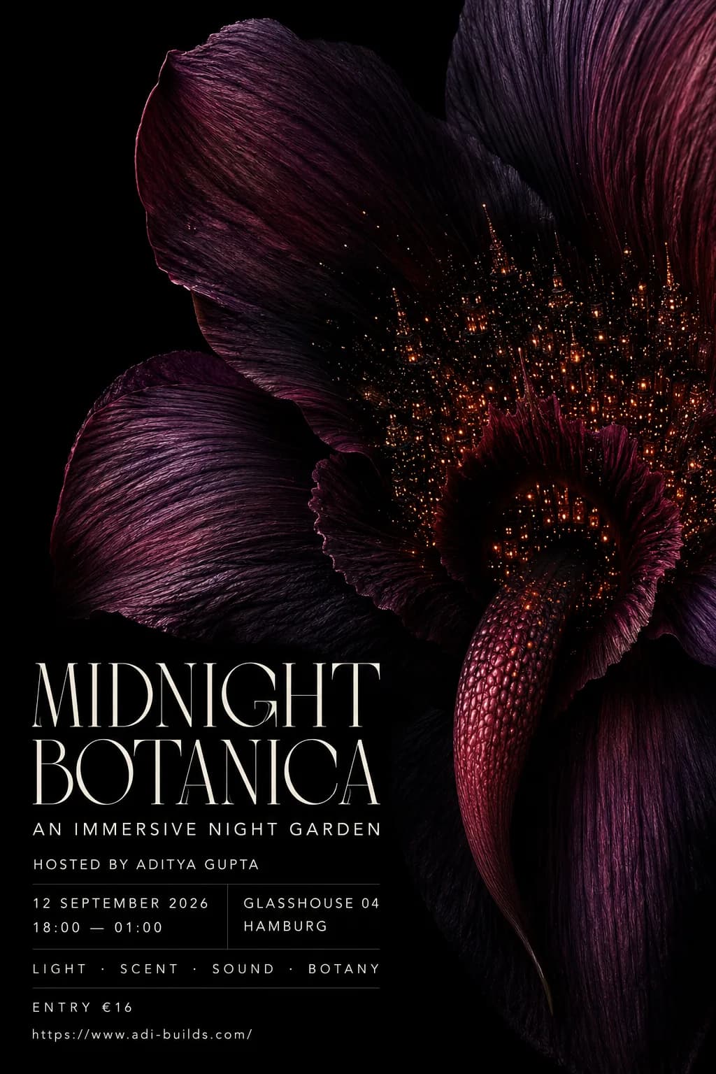 Midnight Botanica, Immersive night exhibition
