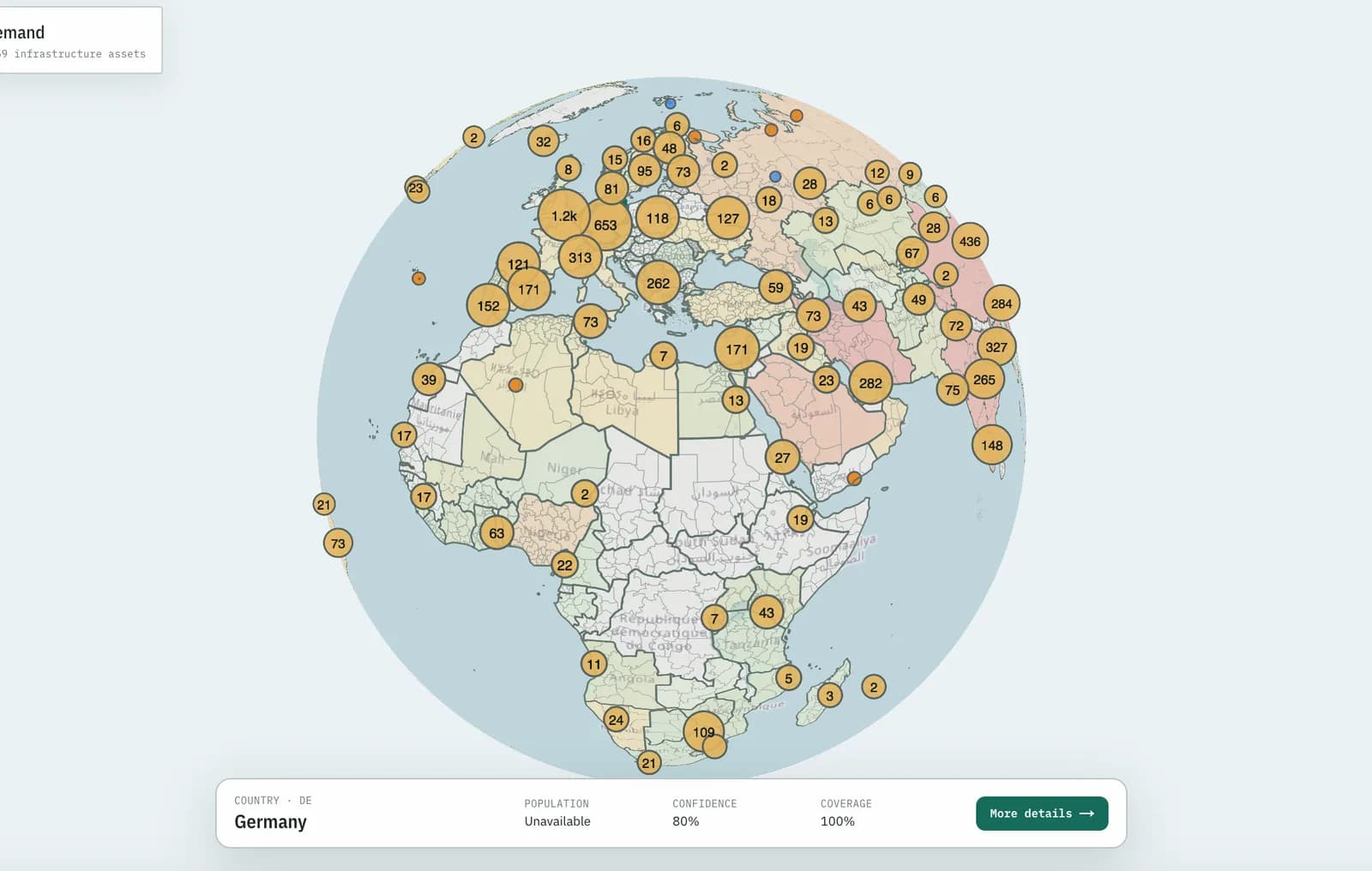 Wattlas - global energy-demand radar